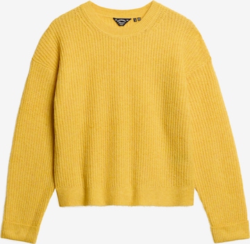 Pull-over Superdry en jaune : devant