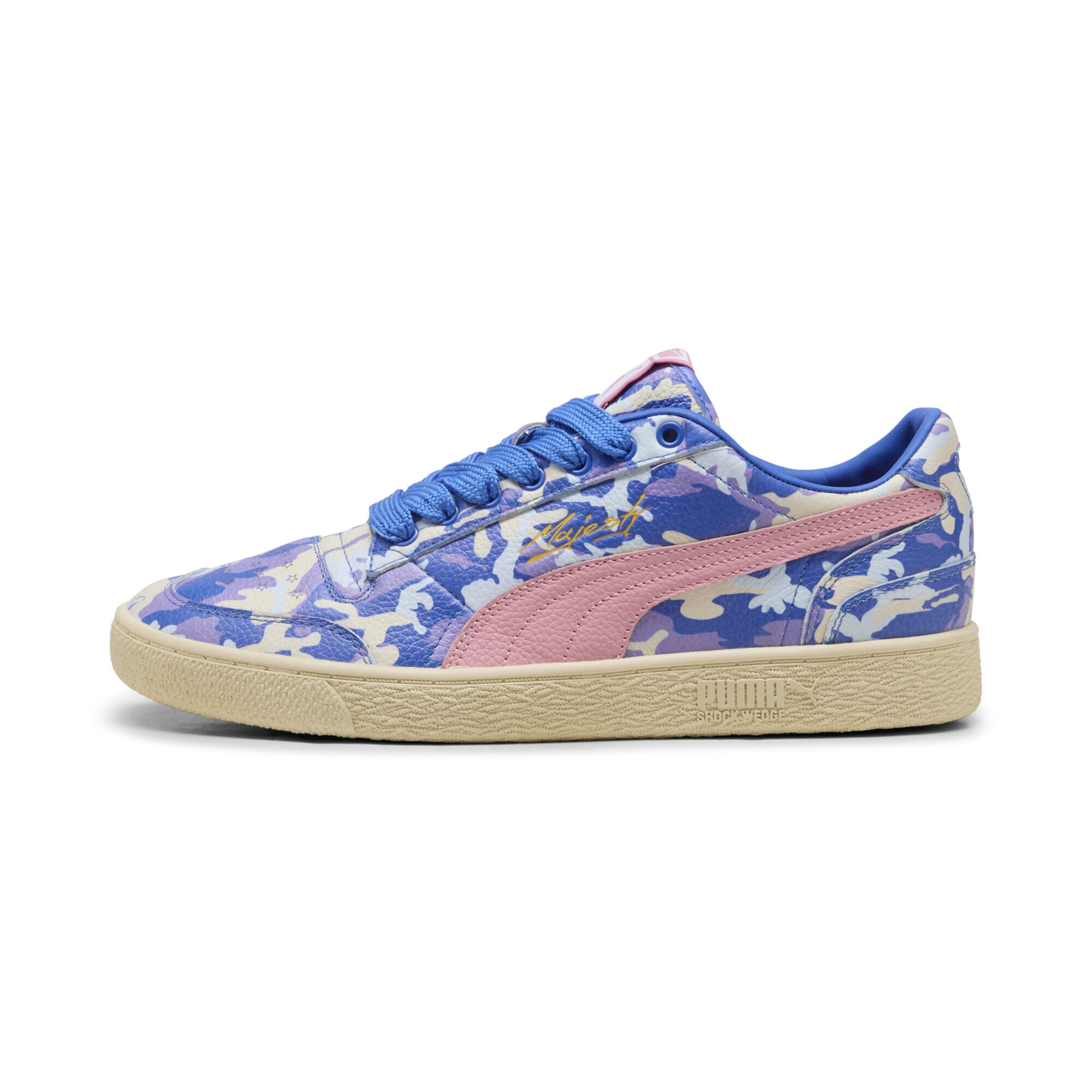 PUMA Sneakers laag 'Majesty Dylan Verse' in de kleur Chamois / Royal blue/koningsblauw / Pastellila / Oudroze, Productweergave