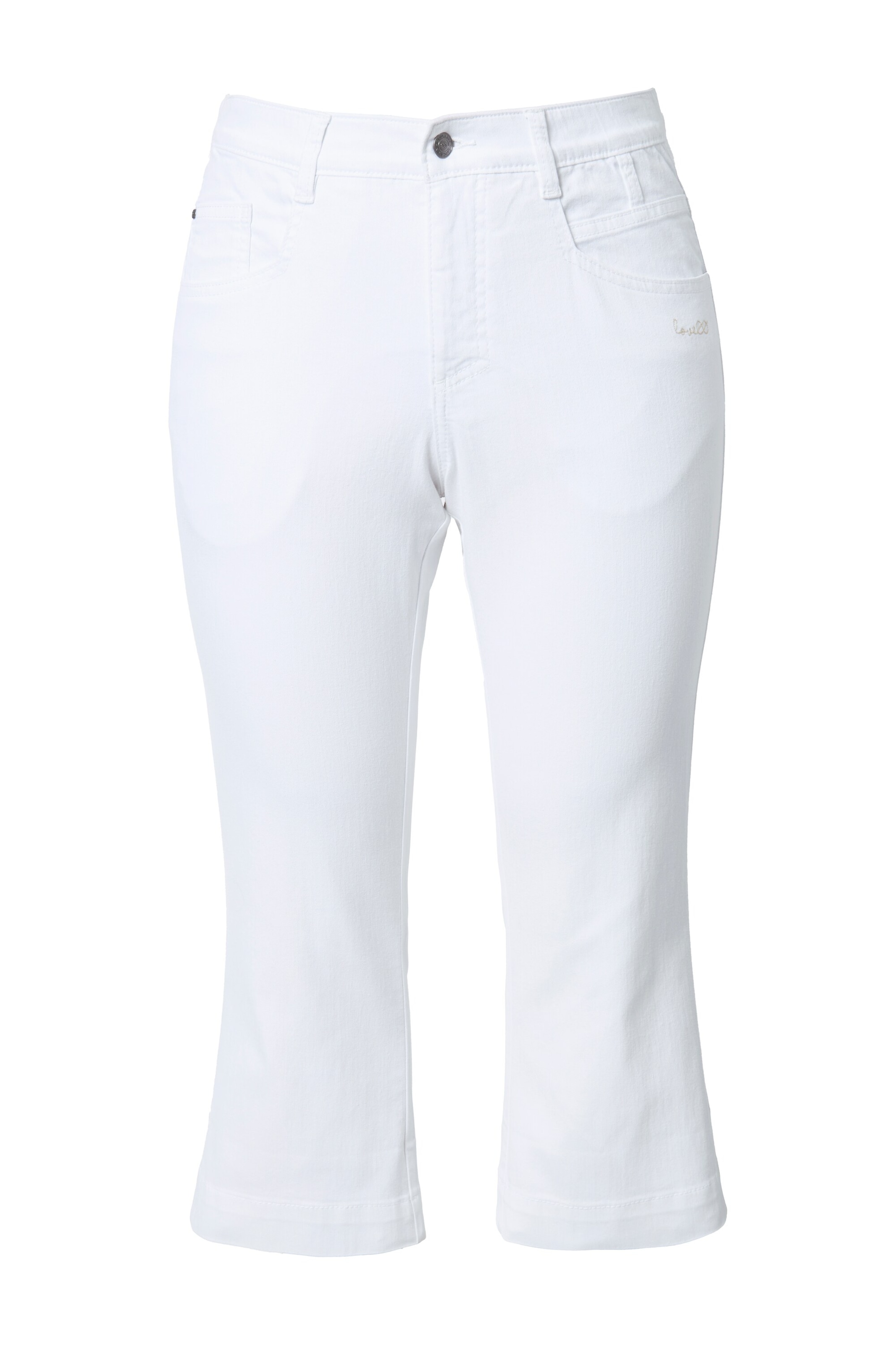 LAURASØN Flared Jeans in Wit: voorkant