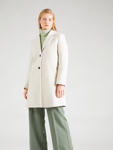 VILA Between-Seasons Coat in White: front