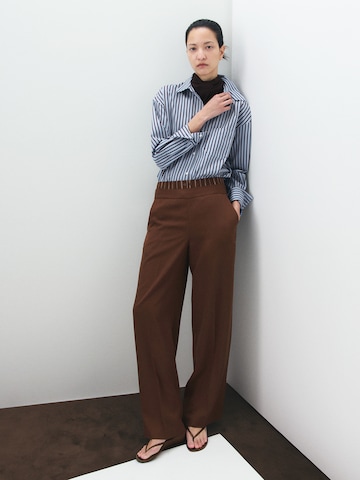 MANGO Blouse 'FONTANA' in Blue