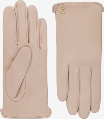 Roeckl Full Finger Gloves 'New York' in Beige: front