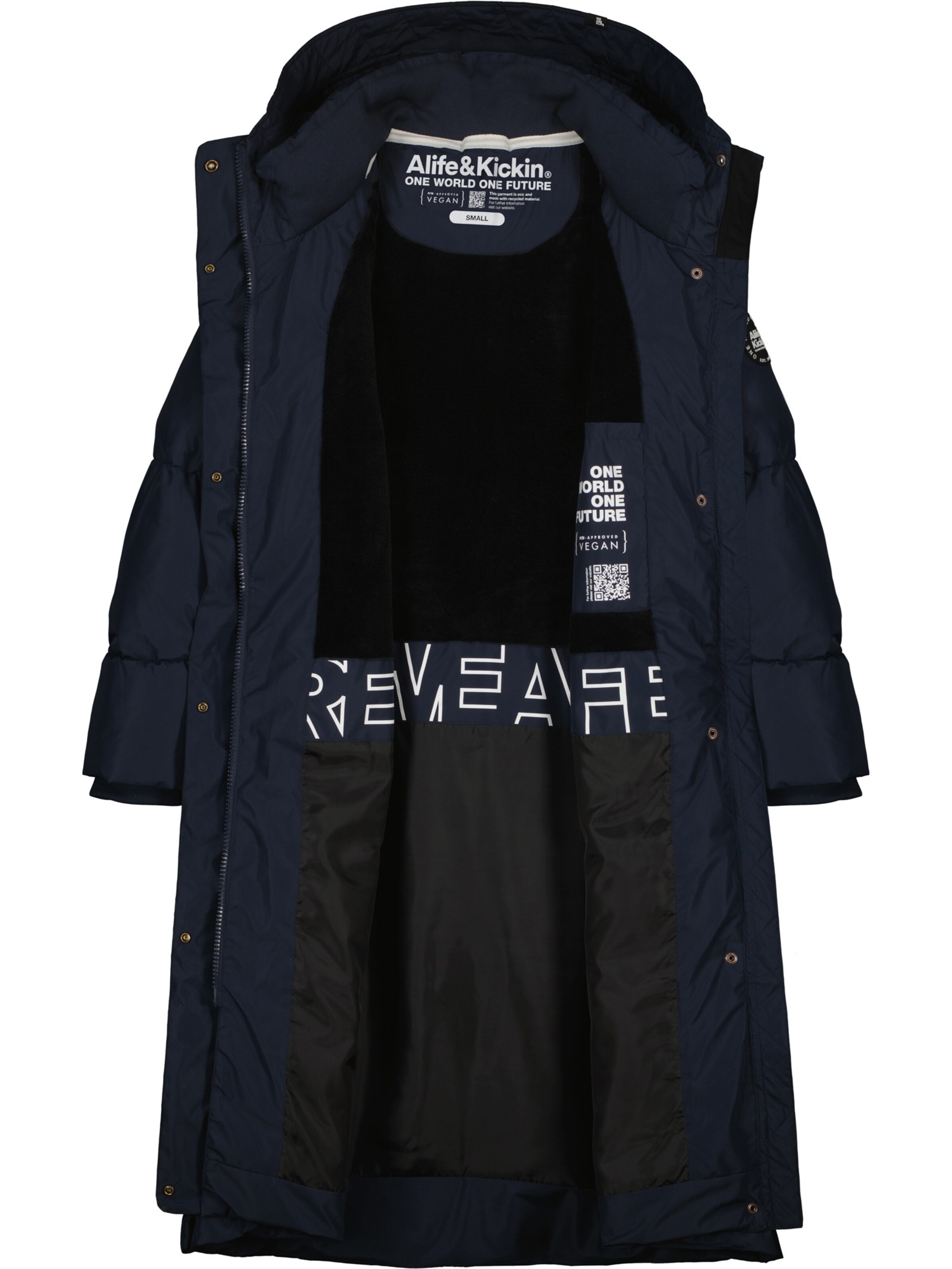 alife & kickin Зимно палто 'Juna' в синьо