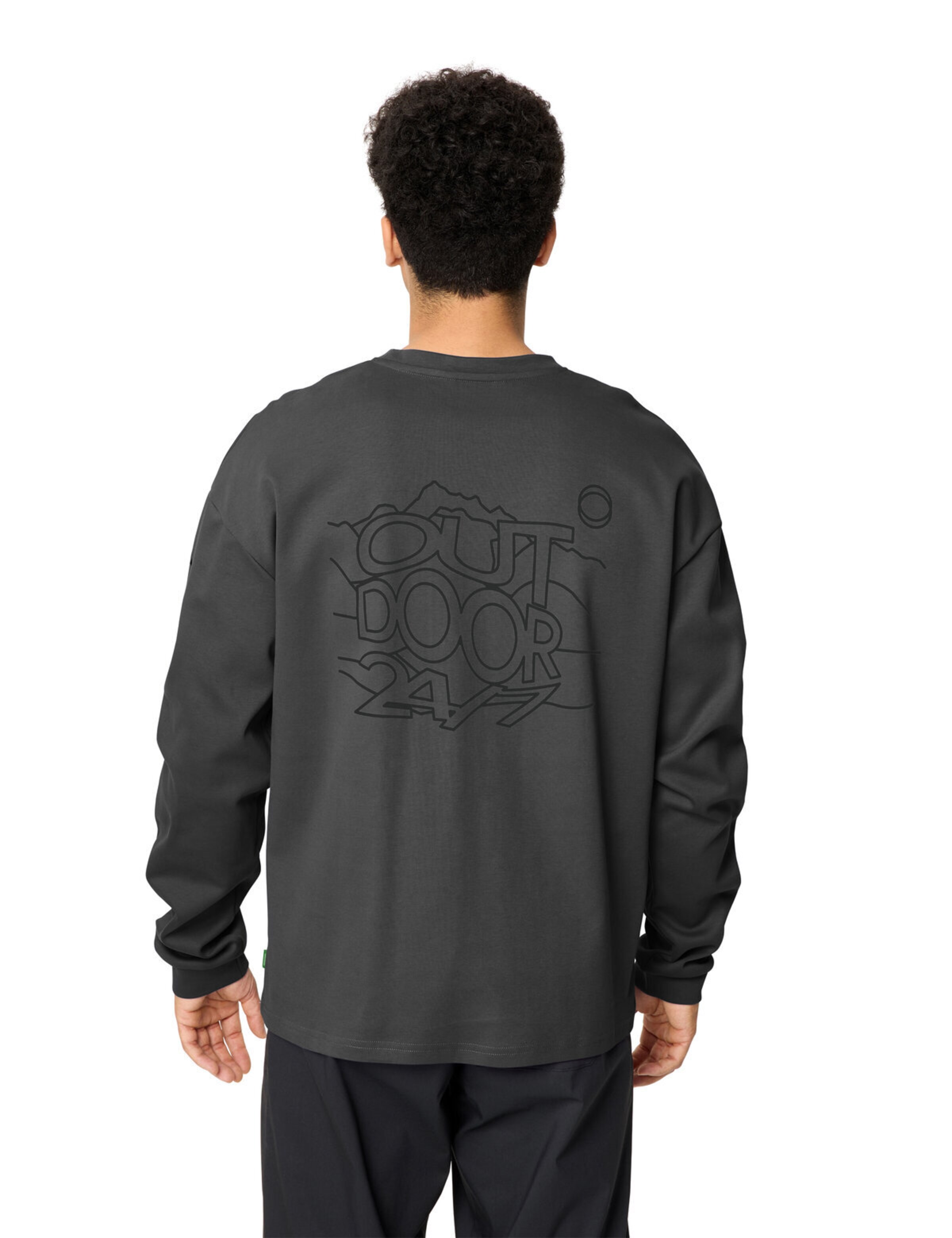 VAUDE Sports sweatshirt 'Najun' in Grey: front