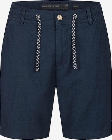 Pantalon 'InBow' INDICODE en bleu : devant