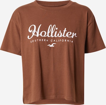 Tricou de la HOLLISTER pe maro: față