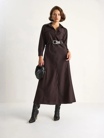 Bianco Lucci Blousejurk in Bruin