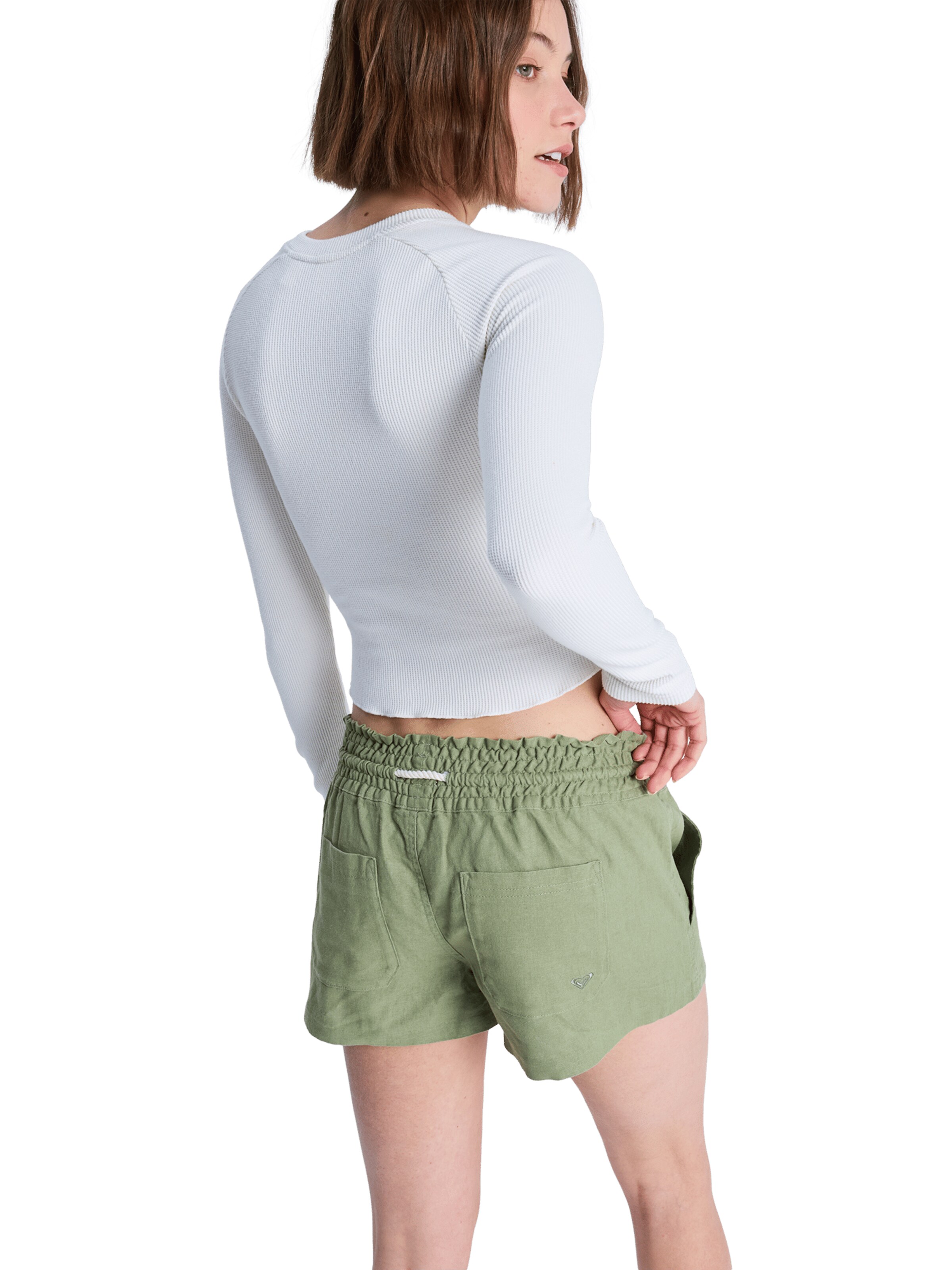 ROXY Regular Pants 'Oceanside' in Green