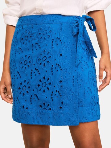 love & roses - Falda en azul: frente