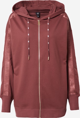 River Island Zip-Up Hoodie 'INTIMATES' in Pink: front