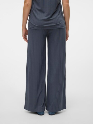 Wide Leg Pantalon MAMALICIOUS en bleu