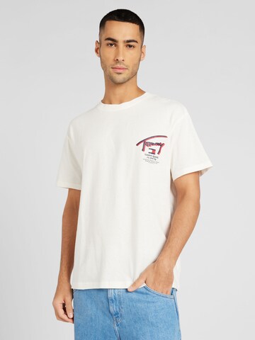 balta Tommy Jeans Marškinėliai