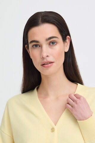 b.young Strickjacke 'BYMmorla' in Gelb