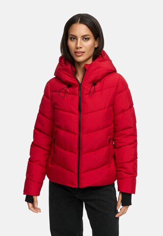 Veste d’hiver MARIKOO en rouge : devant