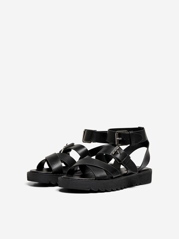 ONLY Sandalen met riem 'Malu' in Zwart