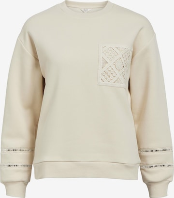 Sweat-shirt OBJECT en beige : devant