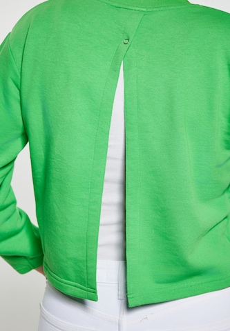 Sweat-shirt swirly en vert