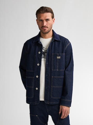 Petrol Industries Between-season jacket 'Baraboo' in Blue: front