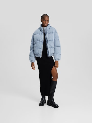 Bershka Between-Season Jacket in Blue