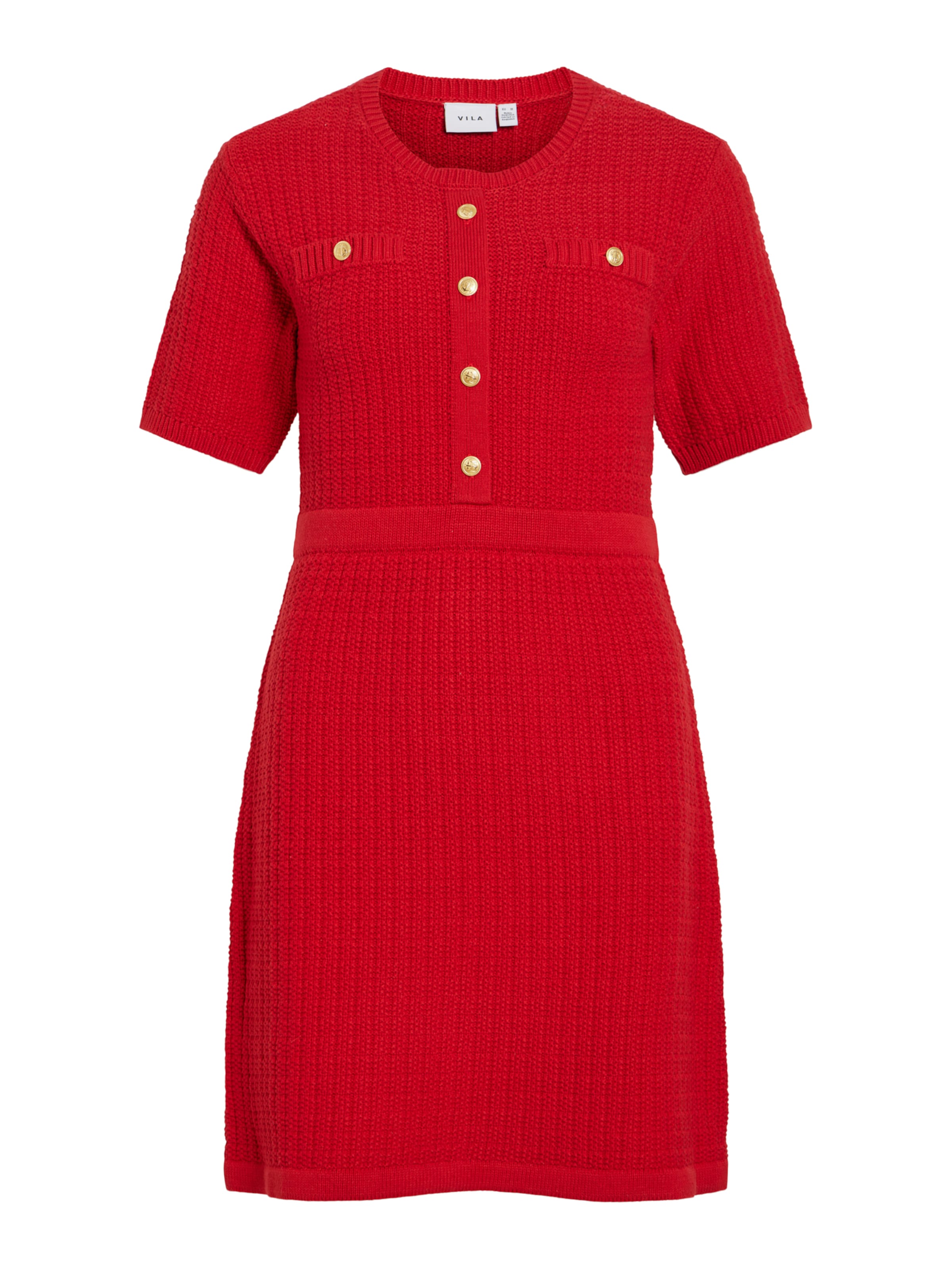 VILA Kötött ruhák 'VITrut' - piros: elől
