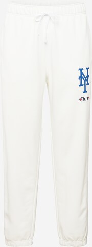 Effilé Pantalon Champion Authentic Athletic Apparel en blanc : devant