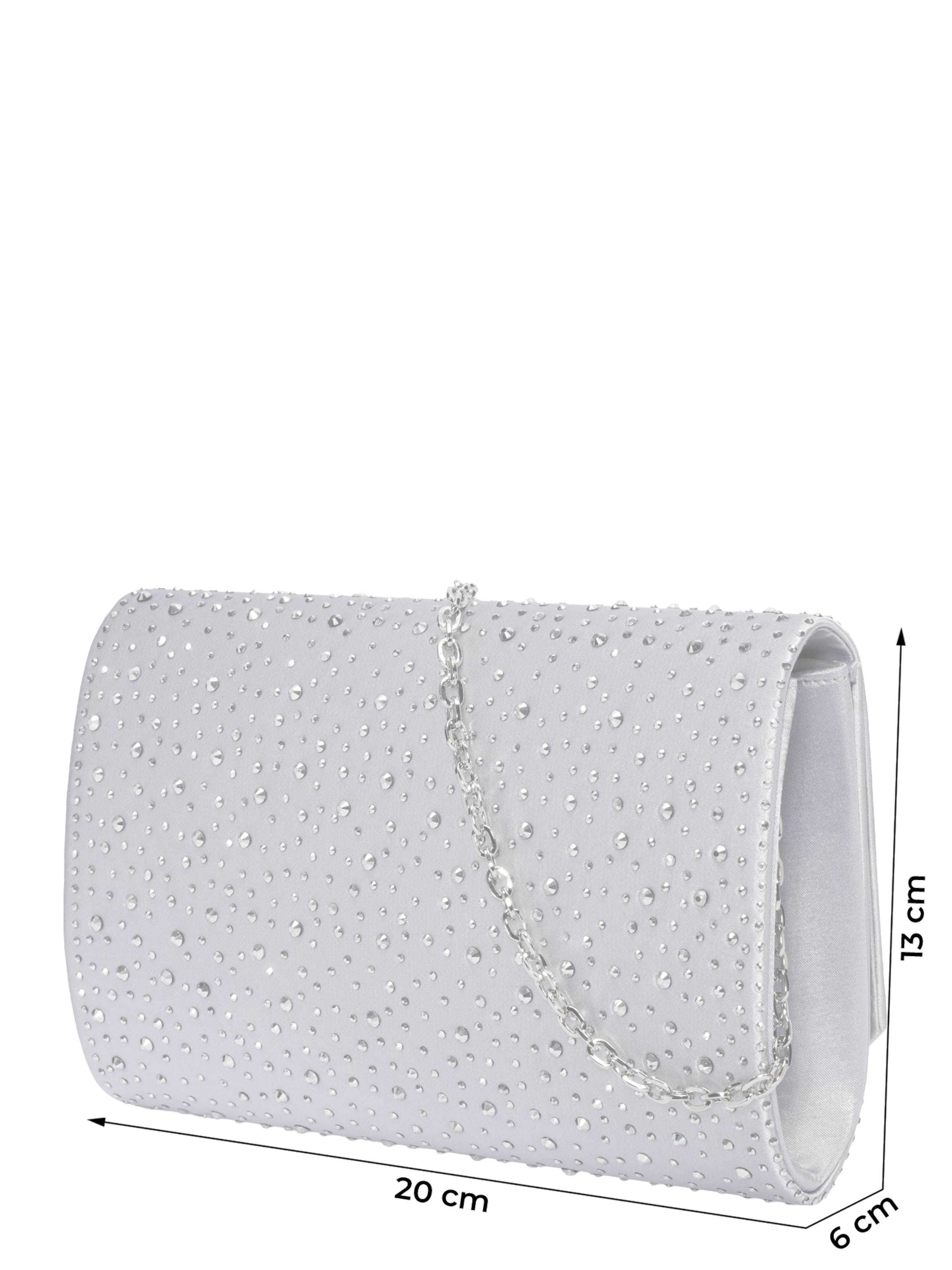 mascara Clutch in Silver
