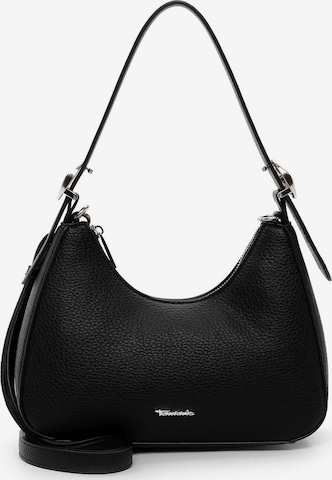 Tamaris Olkalaukku 'Georgie' värissä musta: etupuoli