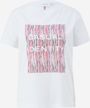 T-shirt comma casual identity en blanc : devant