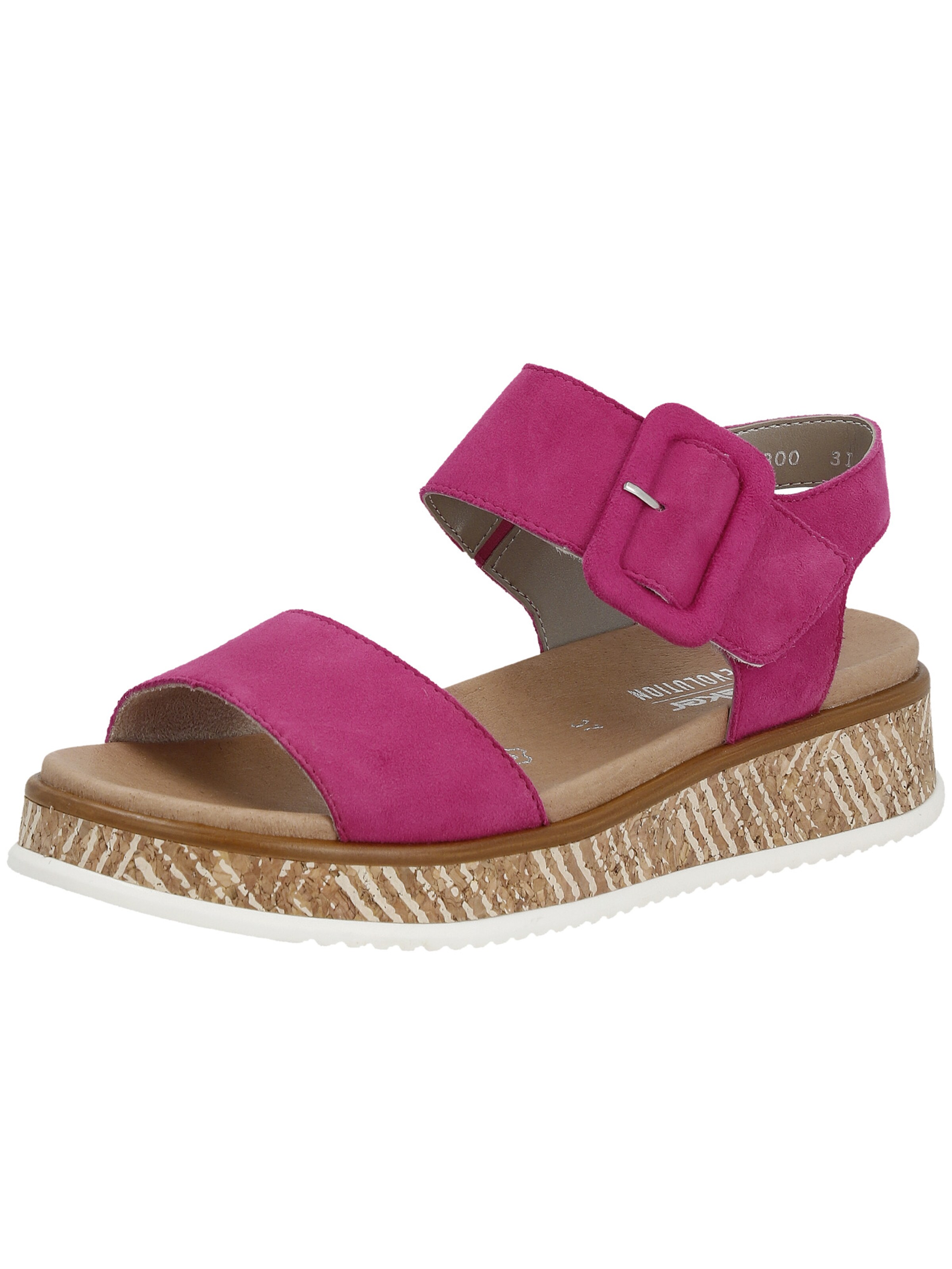 Sandales Rieker Sport en rose : devant
