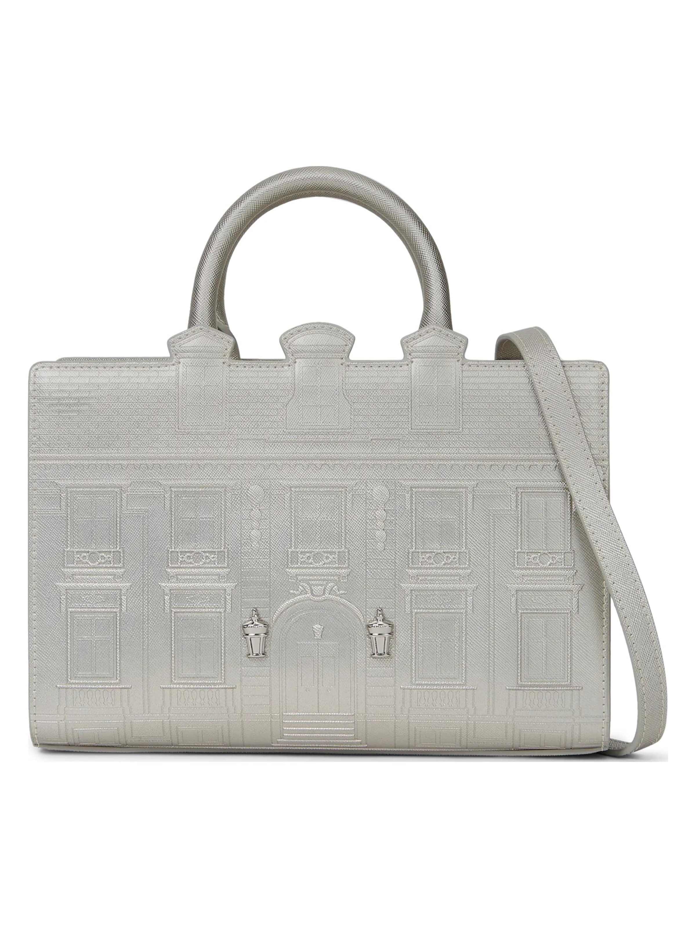 Borsa a mano 'Rue St-Guillaume' di Karl Lagerfeld in argento: frontale