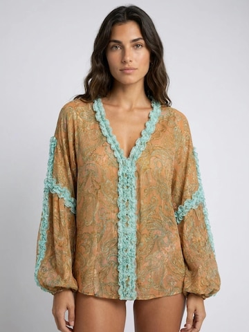 Camicia da donna 'Blouse Romeo' di Miss June in arancione