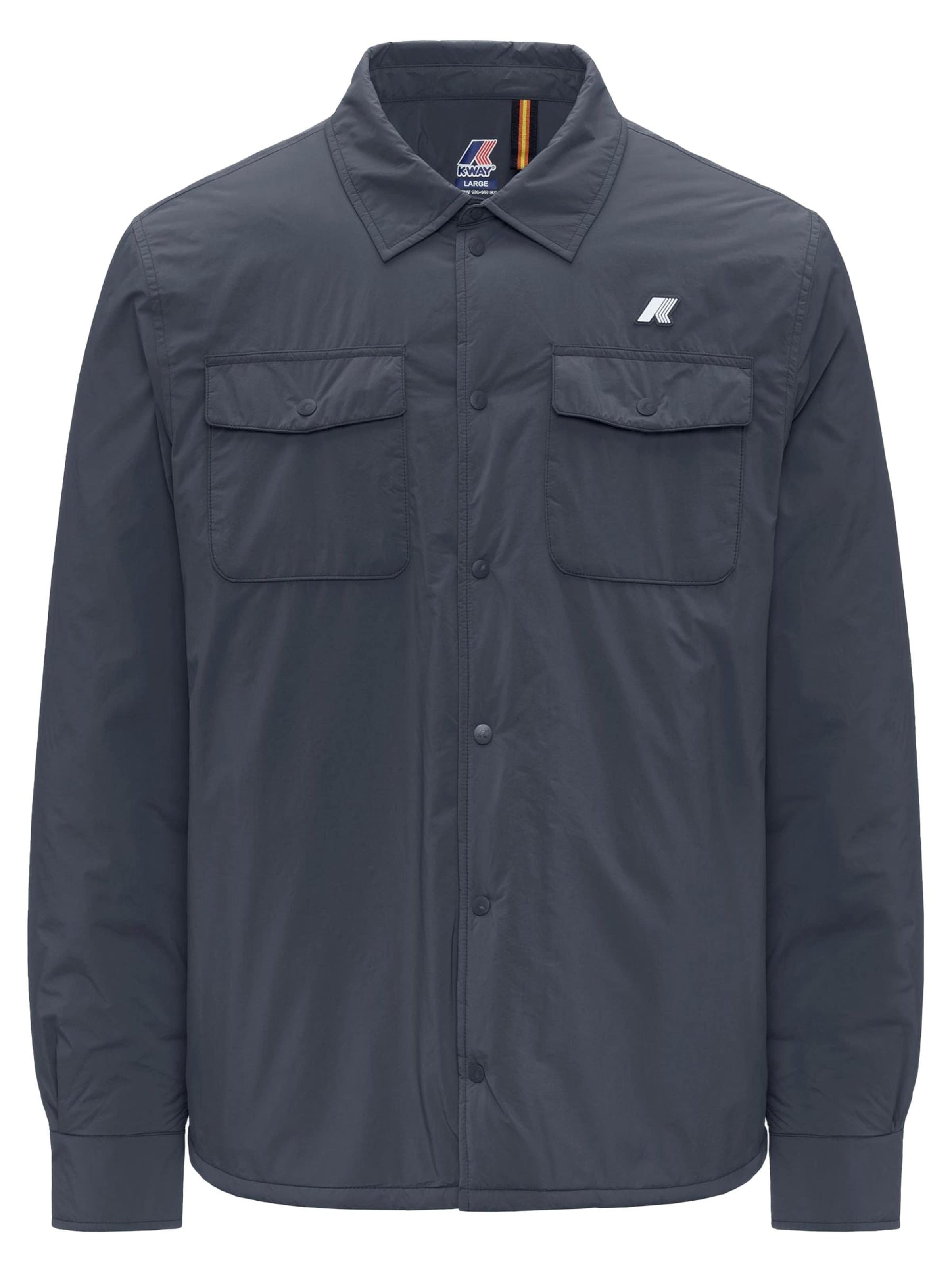 K-Way Veste mi-saison 'GIUBBINO' en bleu-gris, Vue avec produit