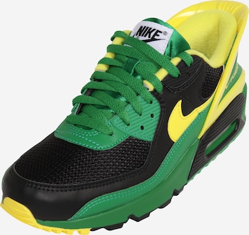 Baskets basses 'Air Max 90' Nike Sportswear en vert : devant