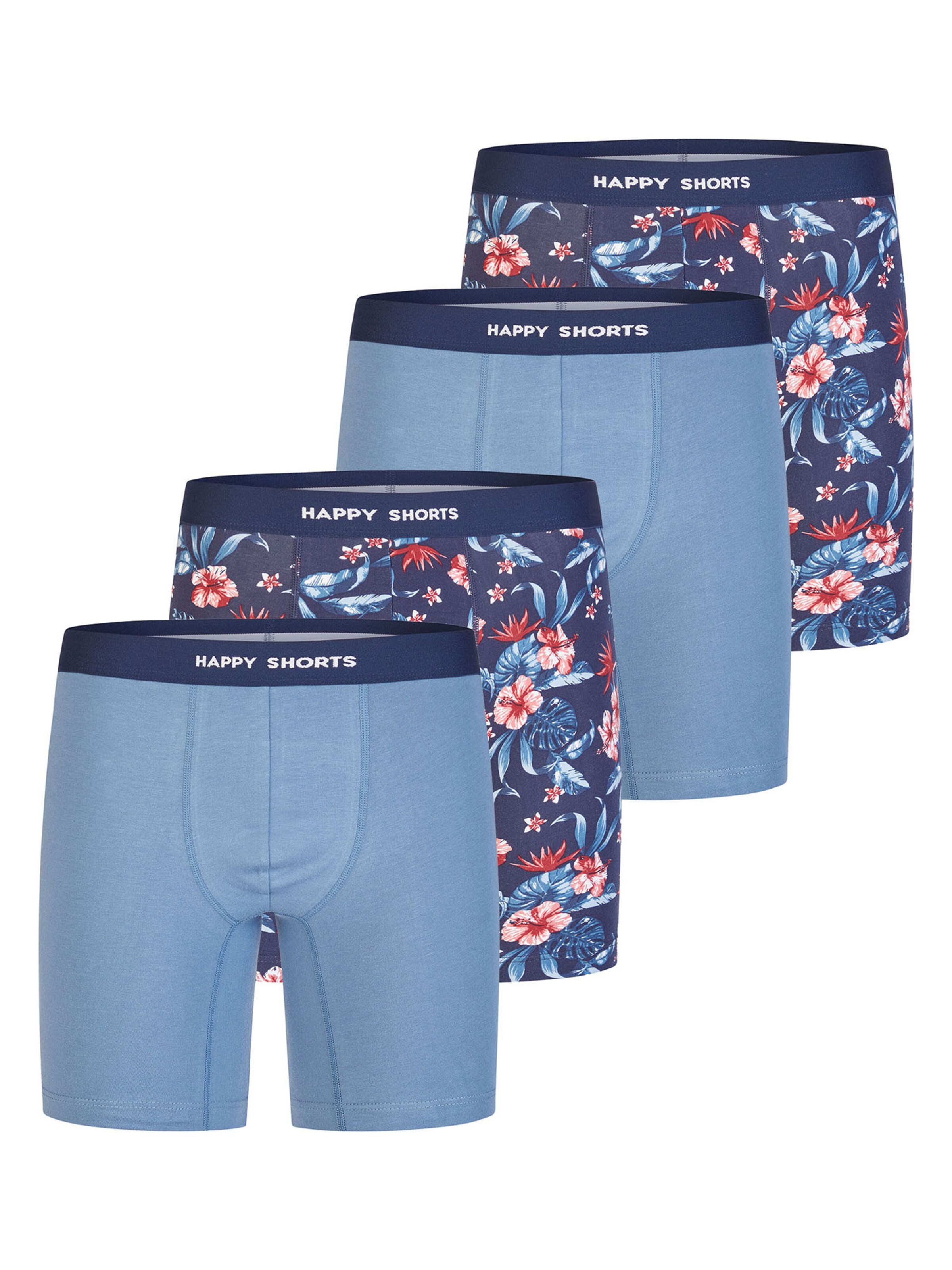 Happy Shorts Boxershorts in Blauw: voorkant
