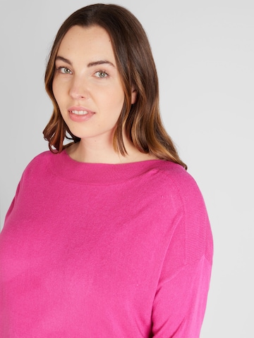 ONLY Carmakoma Sweater 'AMALIA' in Pink