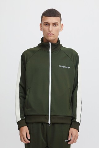 The Jogg Concept Zip-Up Hoodie in Green: front