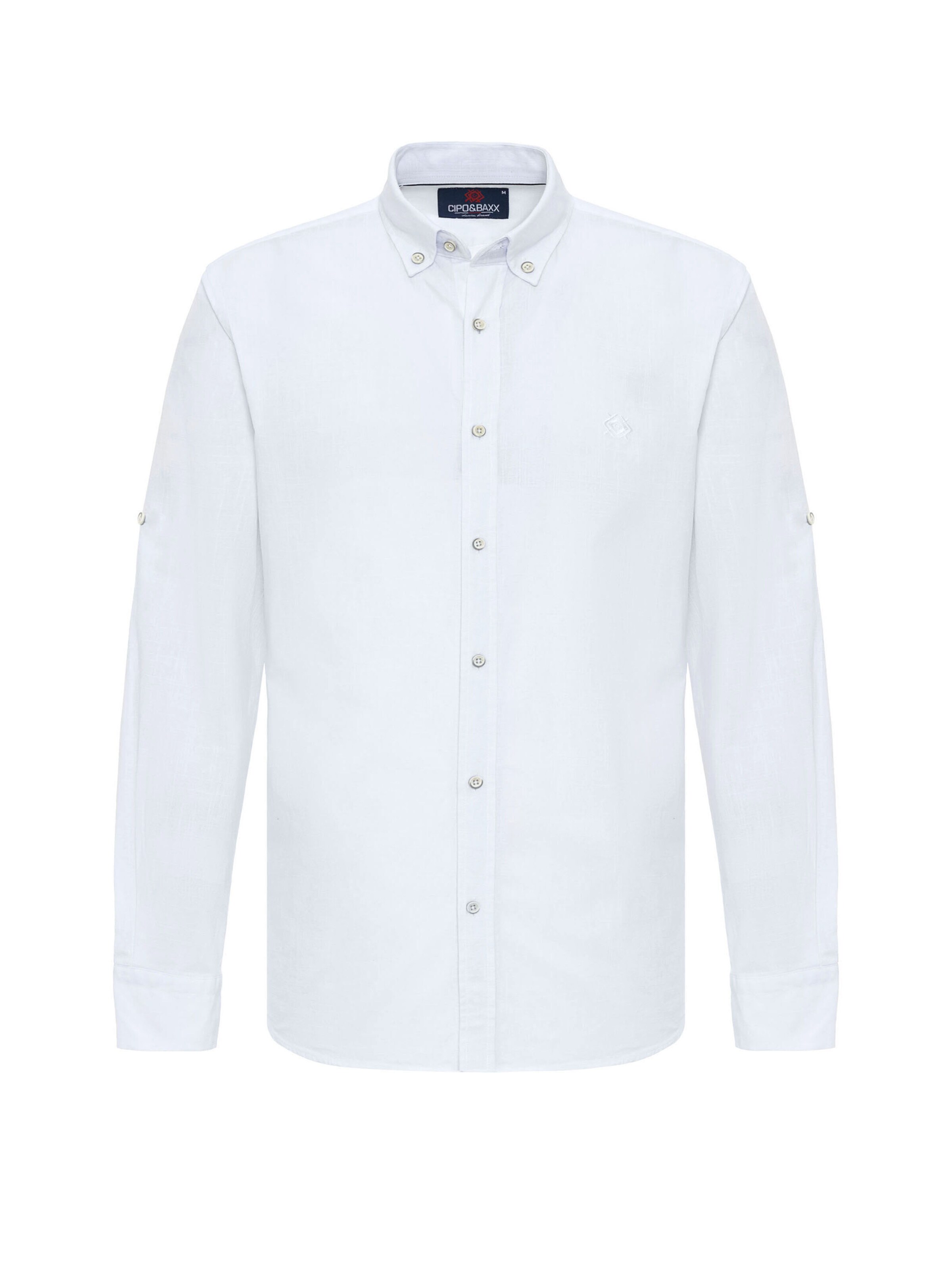 CIPO & BAXX Langarmhemd 'CH199' in weiß, Produktansicht