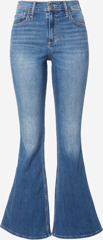 HOLLISTER Flared Jeans in Blauw: voorkant