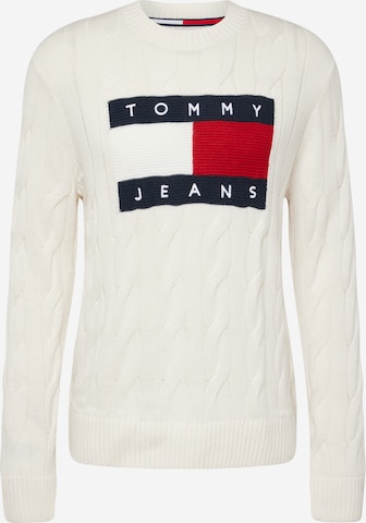 Tommy Jeans Pullover in Weiß: predná strana