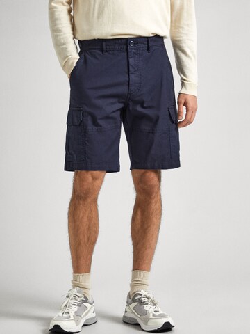 Pepe Jeans Regular Cargobroek in Blauw: voorkant