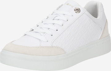 Baskets basses TOMMY HILFIGER en blanc : devant