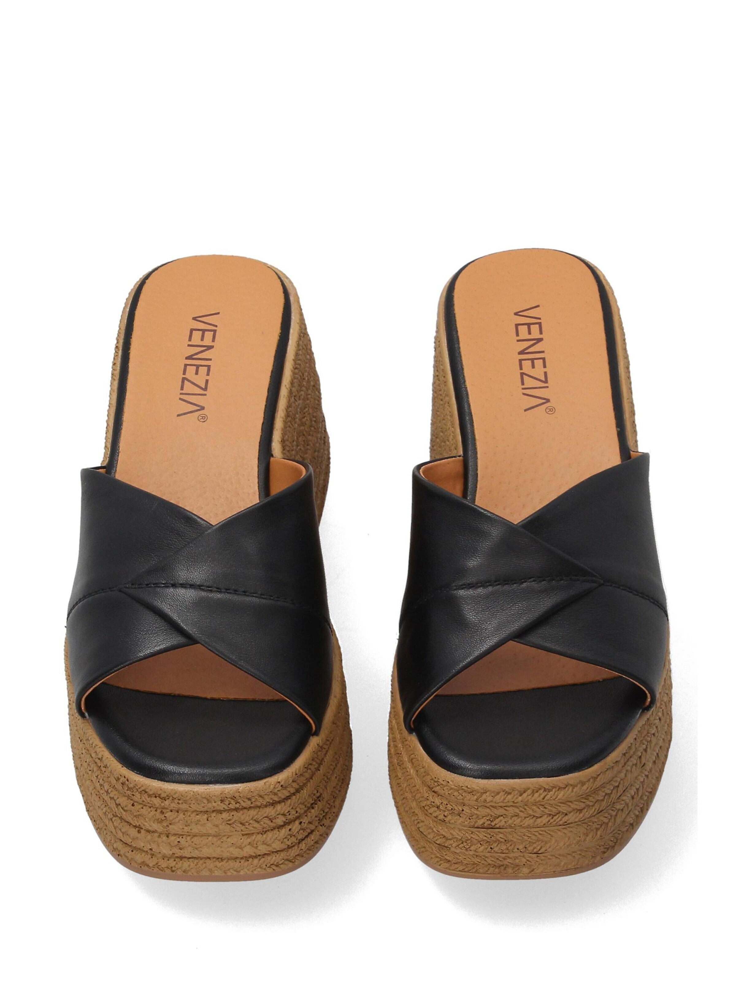 VENEZIA Mules in Black