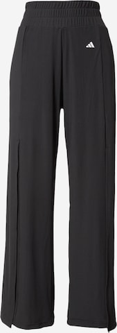ADIDAS PERFORMANCE Sports trousers 'Studio' in Black: front