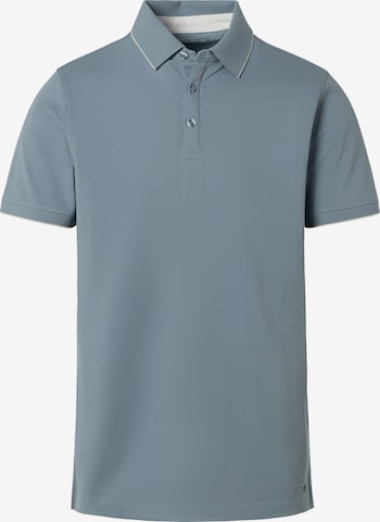 BENVENUTO Polo 'ALFREDO', Model ist 186 cm groß und trägt Größe M in Blau: Vorderseite