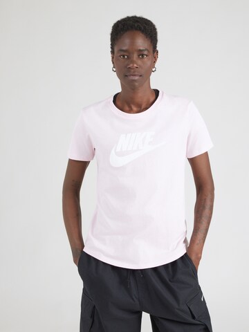 Nike Sportswear Скинни Футболка 'Essential' в Ярко-розовый: спереди