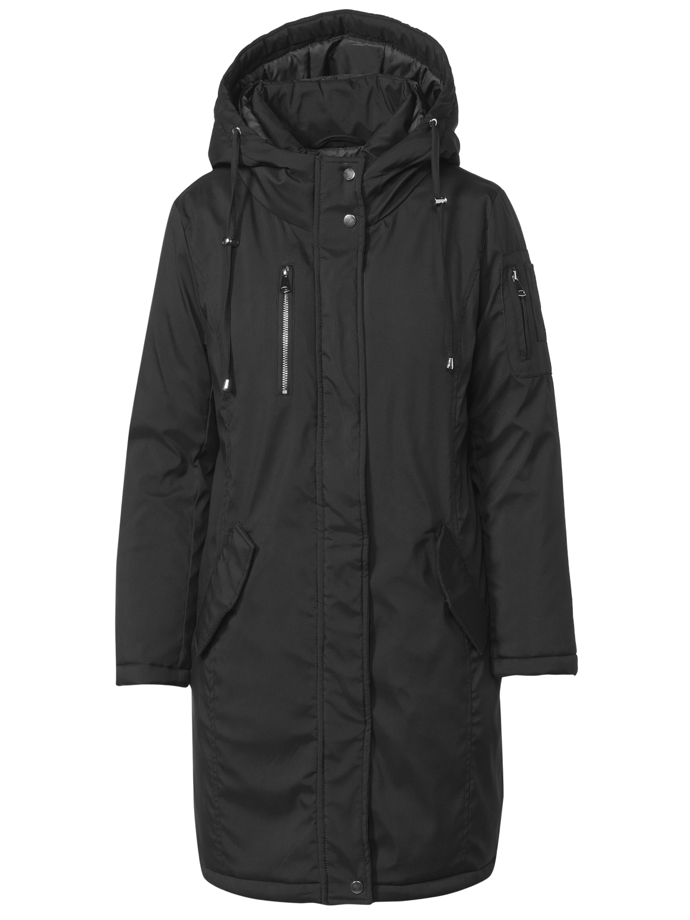 Parka de primăvară-toamnă de la KOROSHI pe negru: față