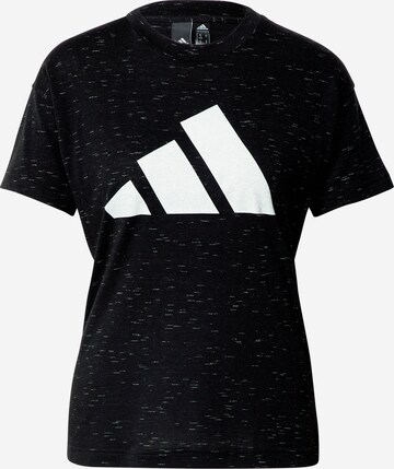 ADIDAS PERFORMANCE - Camiseta funcional 'Winners 2.0' en negro: frente