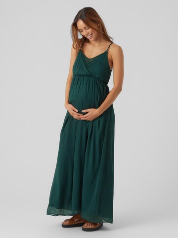 Vero Moda Maternity Letné šaty 'OLIVIA' - Zelená