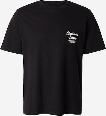 JACK & JONES T-shirt 'JWHNORREBRO' i svart: framsida