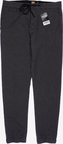 BOSS Orange Stoffhose 33 in Grau: Vorderseite